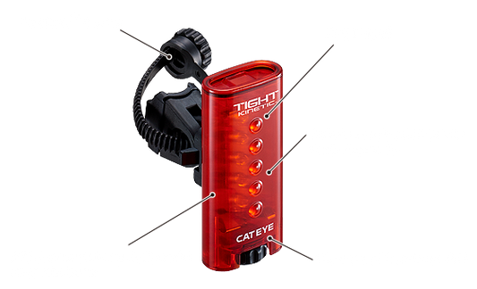 Cateye Tight Kinetic rear light.