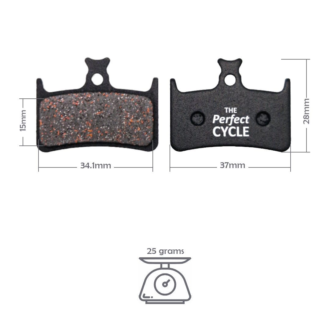 TPC - Disc Brake Pads for Mountain Bike for Hope Mono M4-E4 2013 / RX4 / RX4+- Road