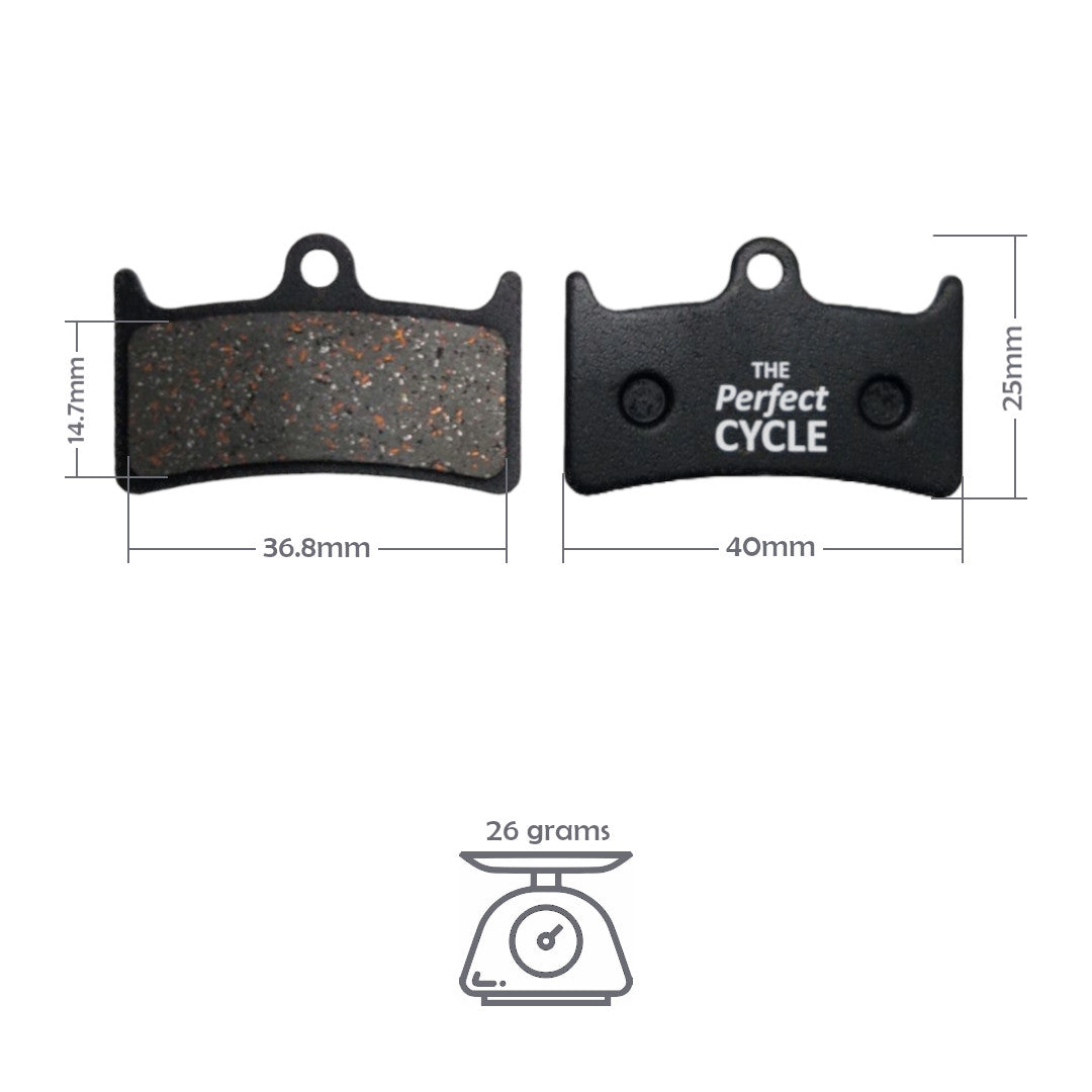 TPC Semi-Metallic Disc Brake Pads – Hope Tech 3 V4 & Tech 4 V4