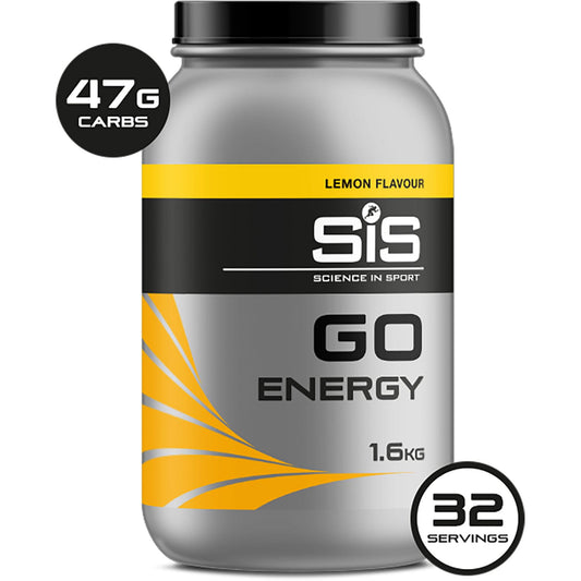 SIS Go Energy drink 1.6kg lemon flavour.