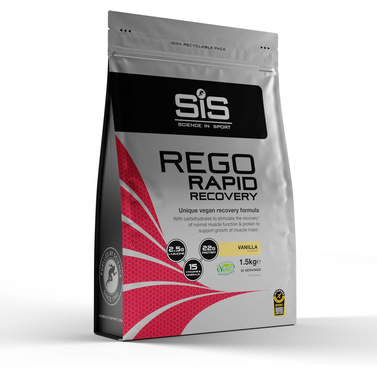 SIS REGO Rapid Recovery powder, vanilla flavour