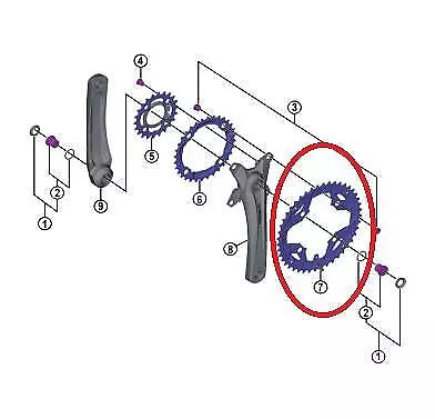 Shimano Alivio FC-T4010 48t Chainring Silver