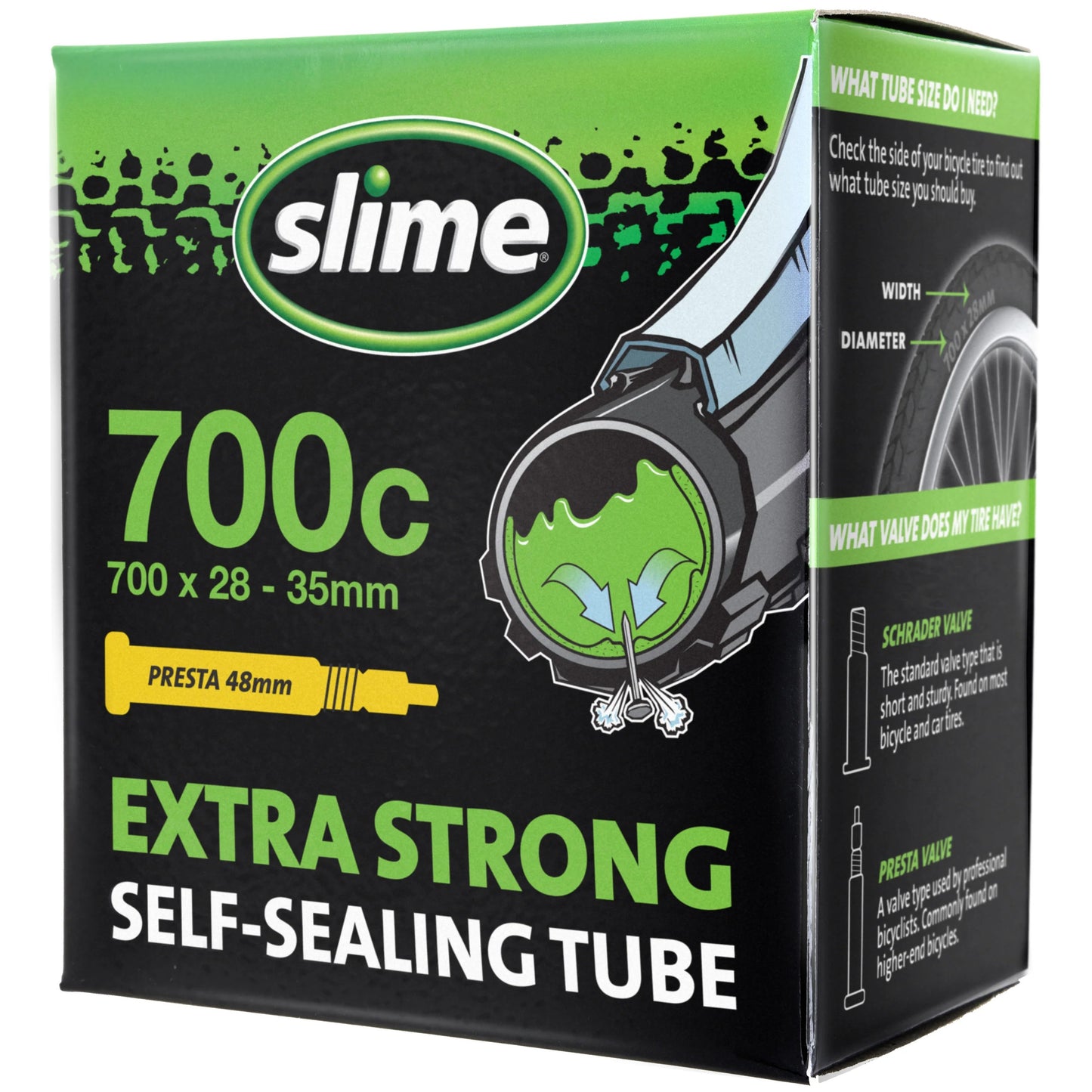 Slime 700x28-32 Presta tube.