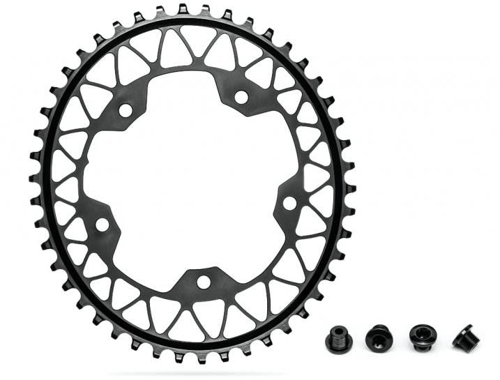 absoluteBlack Oval Gravel 1x 110/5 bcd n/w Chainring+bolts