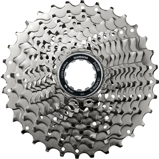 Shimano 10-Speed Cassette, 12-28T - CS-HG500 bicycle cassette.