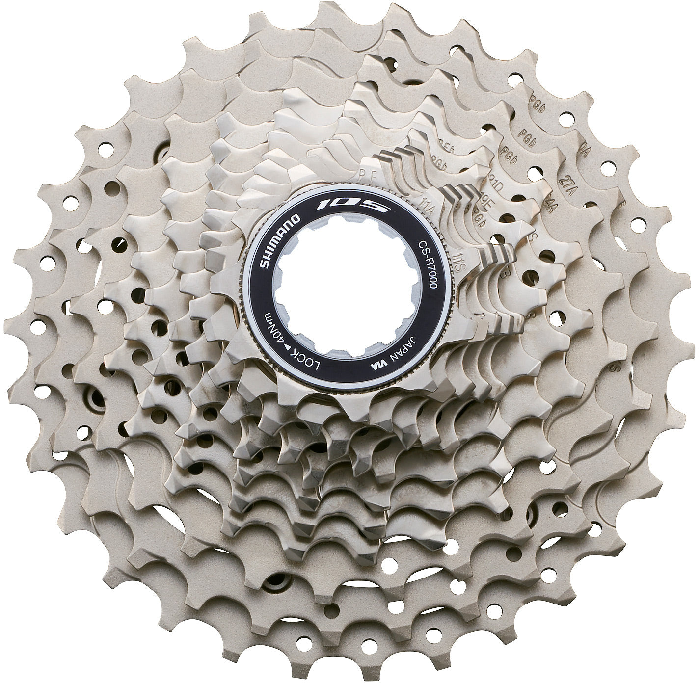 Shimano 105 11-Speed Cassette, 12-25T - CS-R7000, 11 speed bicycle cassette.