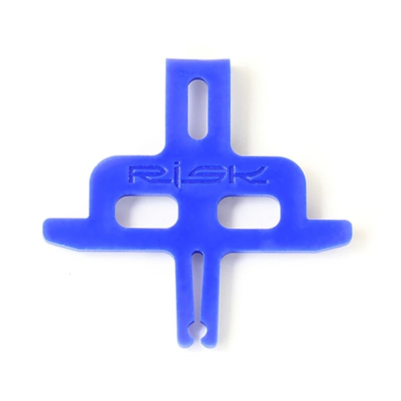 Bicycle disc brake retaining spacer.