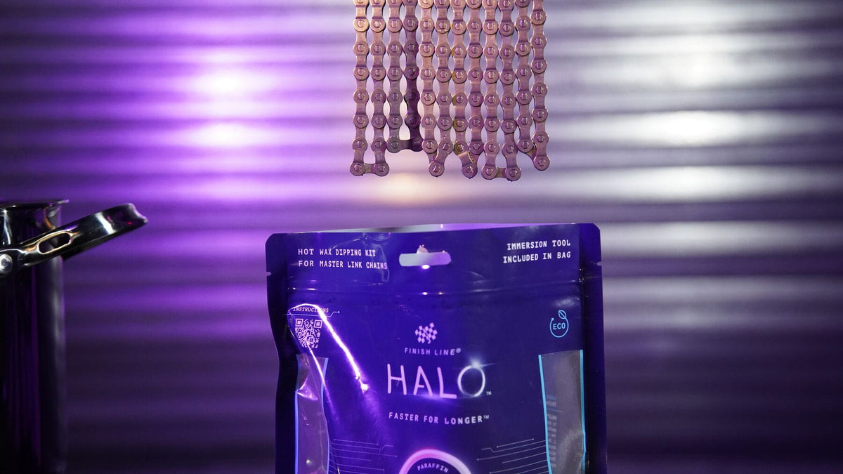 Finish Line Halo Hot Wax Chain Lubricant – 600g Melt Bag, Around 25 Chain Dips