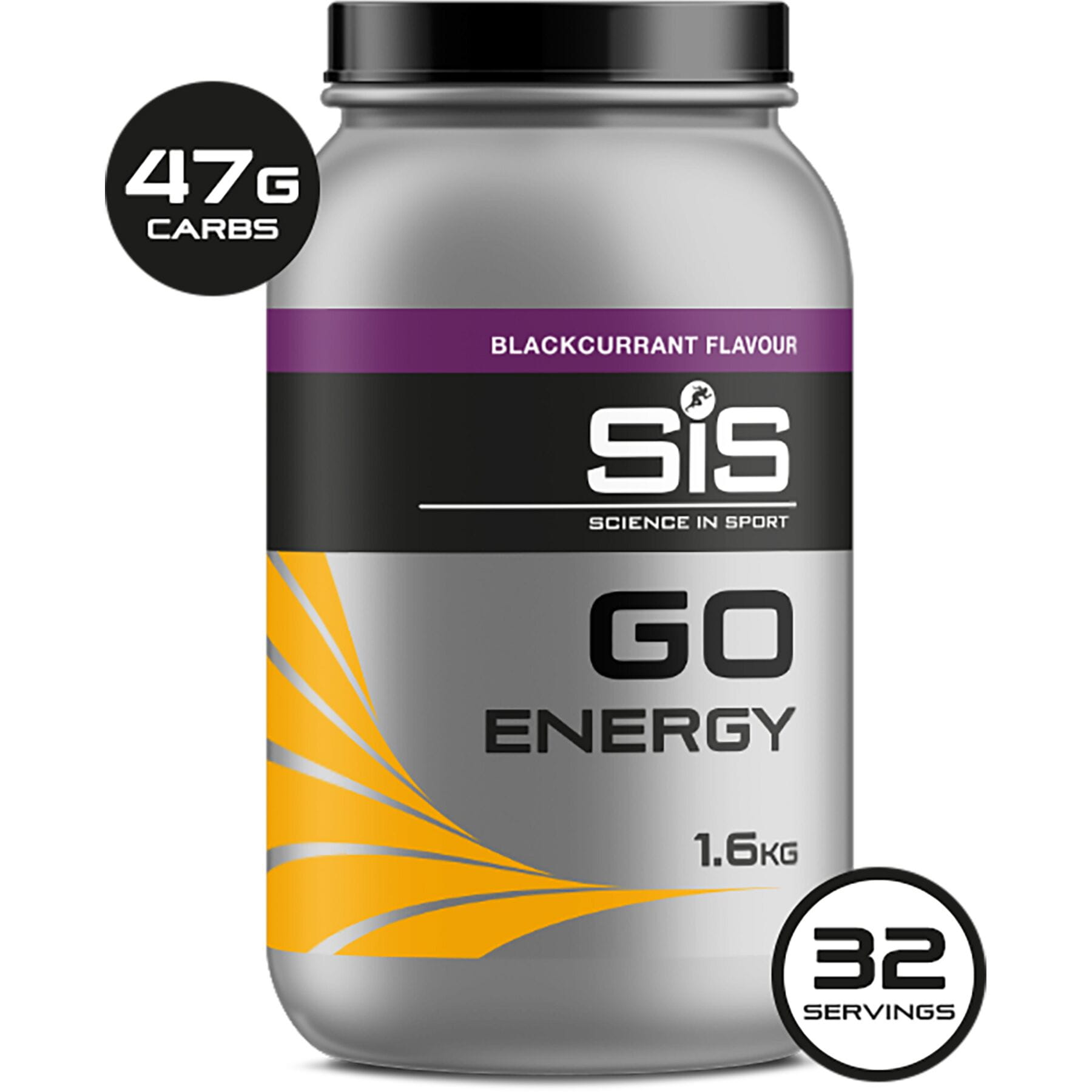 SIS Go Energy drink 1.6kg blackcurrent flavour.