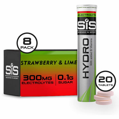 SIS Go Electrolyte Hydration tablets strawberry and Lime.