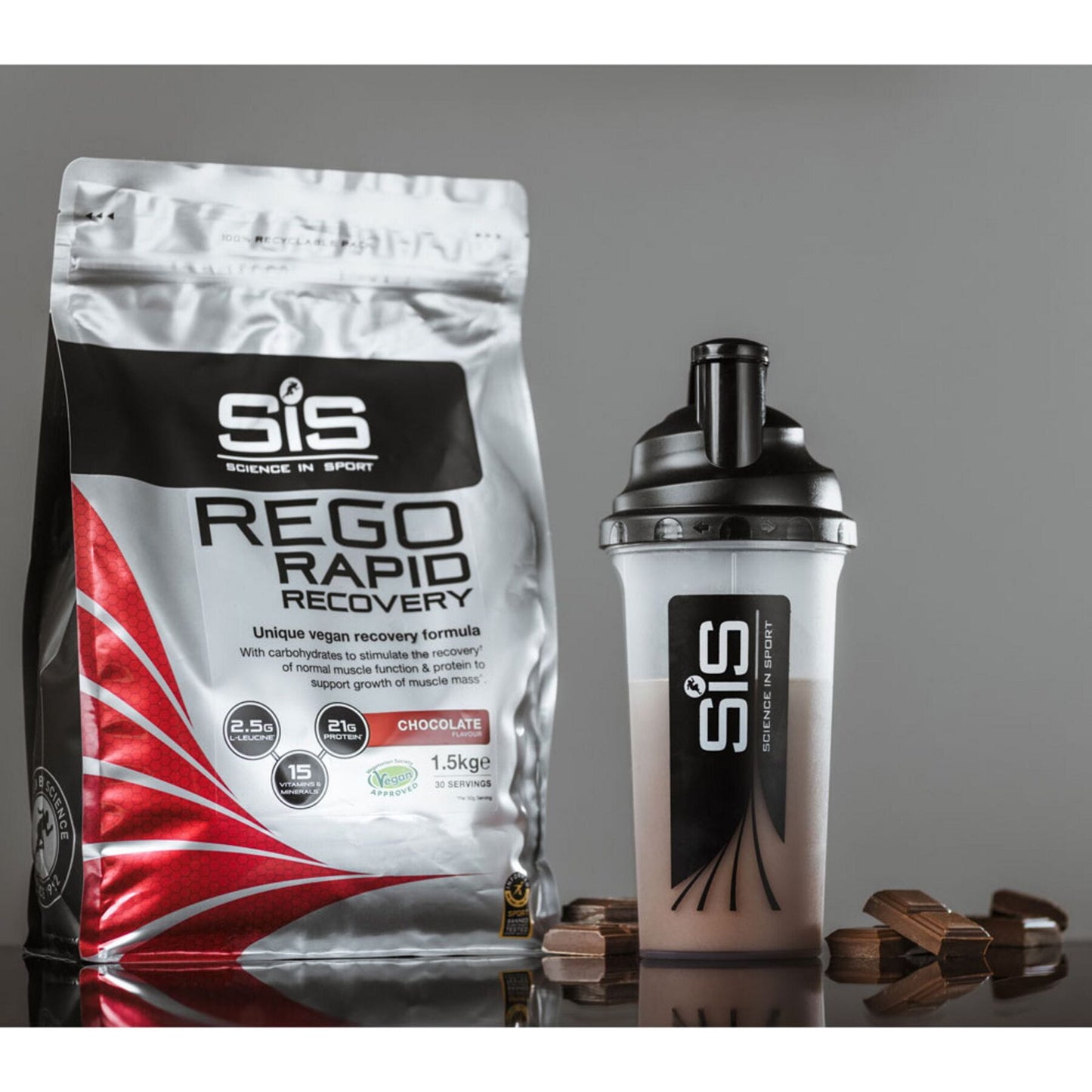 SIS rego rapid recovery, best recovery drink, chocolate strawberry and vanilla post workout shake, hyrox recovery drink.