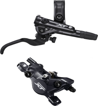 Shimano XT bled brake lever/post mount calliper, BR-M8100/BL-M8100, front and rear