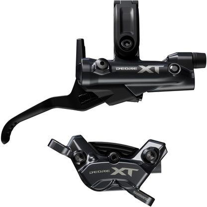 Shimano XT 4 pot bled brake levers and callipers, BR-M8220/BL-M8200 front and rear