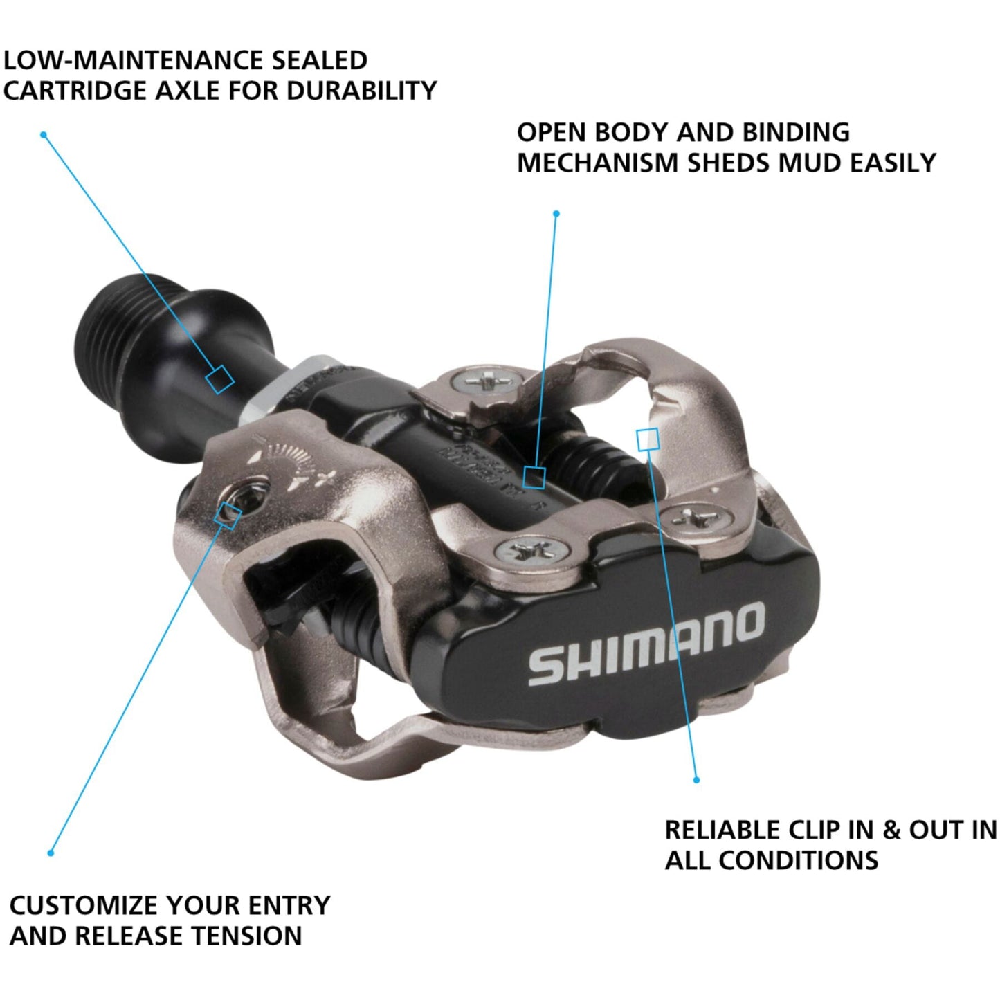 Shimano M540 MTB SPD pedals
